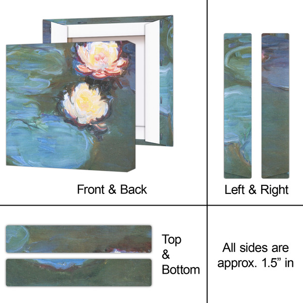 Water Lilies #2 8x8 - Canvas Print - Approval