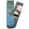 Water Lilies #2 Adult Crew Socks - Single Pair - Front and Back