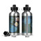 Water Lilies #2 Aluminum Water Bottle - Front and Back