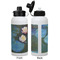 Water Lilies #2 Aluminum Water Bottle - White APPROVAL