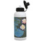 Water Lilies #2 Aluminum Water Bottle - White Front