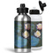 Water Lilies #2 Aluminum Water Bottles - MAIN (white &silver)
