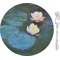Water Lilies #2 8" Glass Appetizer / Dessert Plates - Single or Set
