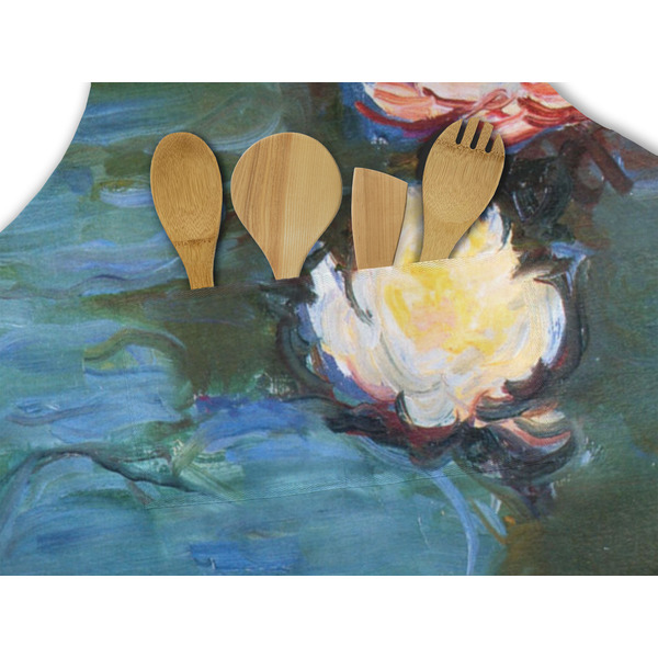 Water Lilies #2 Apron - Pocket Detail with Props