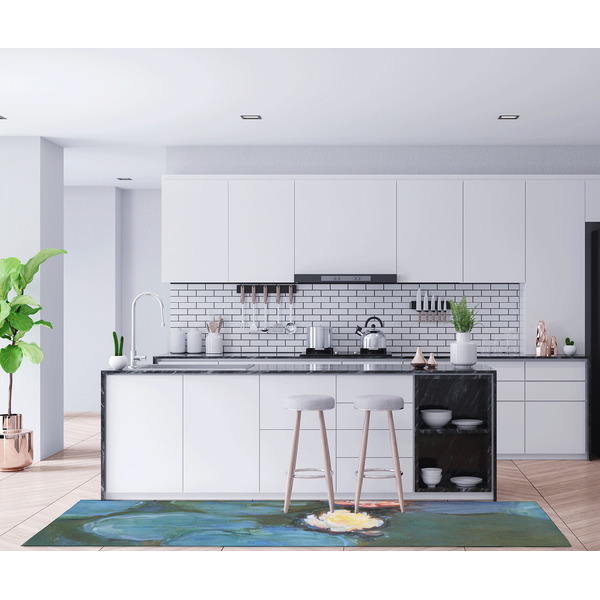 Water Lilies #2 Area Rug Sizes