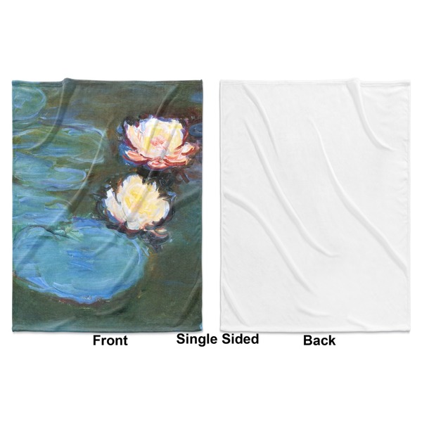 Water Lilies #2 Baby Blanket (Single Sided - Printed Front, White Back)