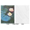 Water Lilies #2 Baby Blanket (Single Sided - Printed Front, White Back)