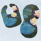 Water Lilies #2 Baby Minky Bib & New Burp Set