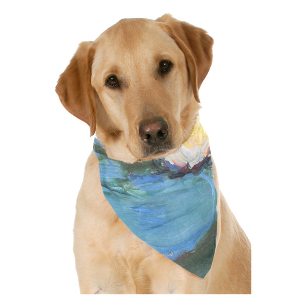 Custom Water Lilies #2 Dog Bandana Scarf