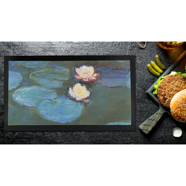 Water Lilies #2 Bar Mat - Small - LIFESTYLE