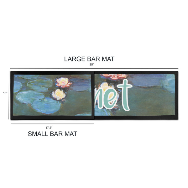 Water Lilies #2 Bar Mats - Sizing Chart