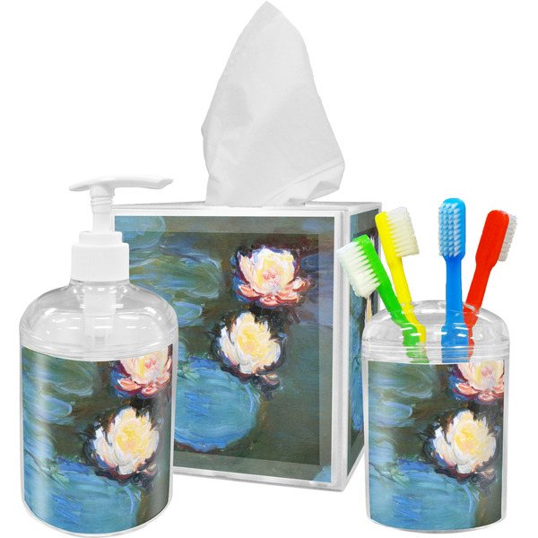 Custom Water Lilies #2 Acrylic Bathroom Accessories Set