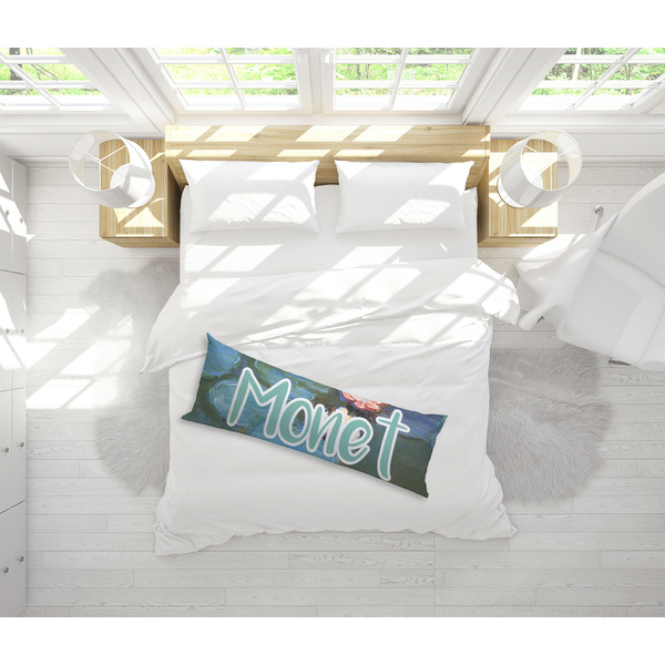 Water Lilies #2 Body Pillow - LIFESTYLE