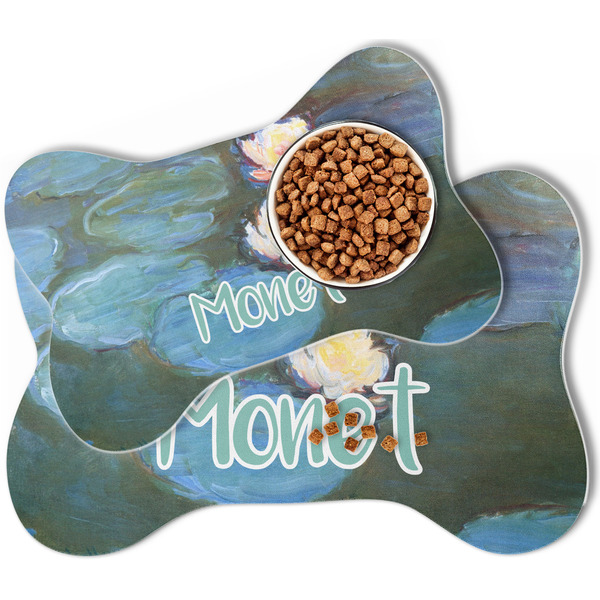 Water Lilies #2 Bone Shaped Dog Mats - MAIN