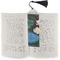 Water Lilies #2 Bookmark with tassel - In book