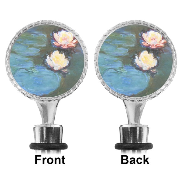 Water Lilies #2 Bottle Stopper - Front and Back