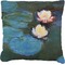 Water Lilies #2 Burlap Pillow 22"