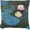 Water Lilies #2 Faux-Linen Throw Pillow 26"