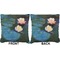 Water Lilies #2 Burlap Pillow Approval