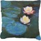 Water Lilies #2 Burlap Pillow (Personalized)