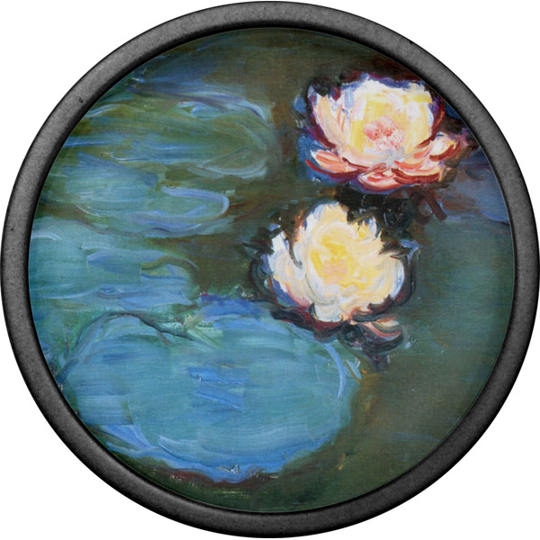 Water Lilies #2 Cabinet Knob - Black - Front