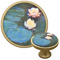 Water Lilies #2 Cabinet Knob - Gold - Multi Angle