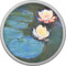 Water Lilies #2 Cabinet Knob - Nickel - Front