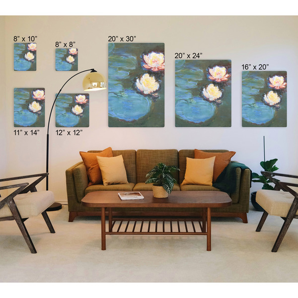 Water Lilies #2 Canvas Prints - Multiple Sizes