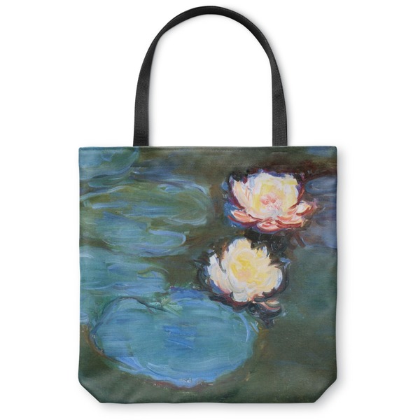 Custom Water Lilies #2 Canvas Tote Bag - Medium - 16"x16"