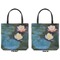 Water Lilies #2 Canvas Tote - Front and Back