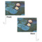 Water Lilies #2 Car Flag - 11" x 8" - Front & Back View