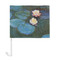 Water Lilies #2 Car Flag - Large - FRONT