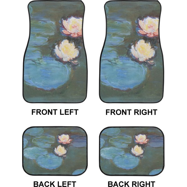 Water Lilies #2 Car Floor Mats Set (2F + 2B)