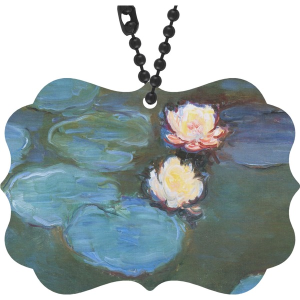 Custom Water Lilies #2 Rear View Mirror Decor