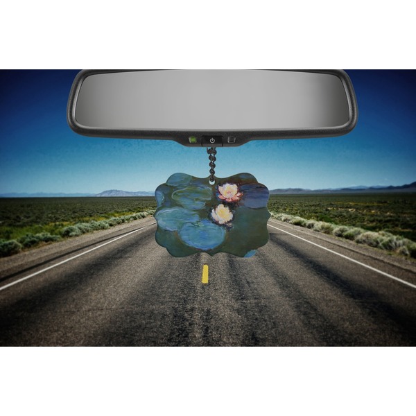 Water Lilies #2 Car Ornament (Road)