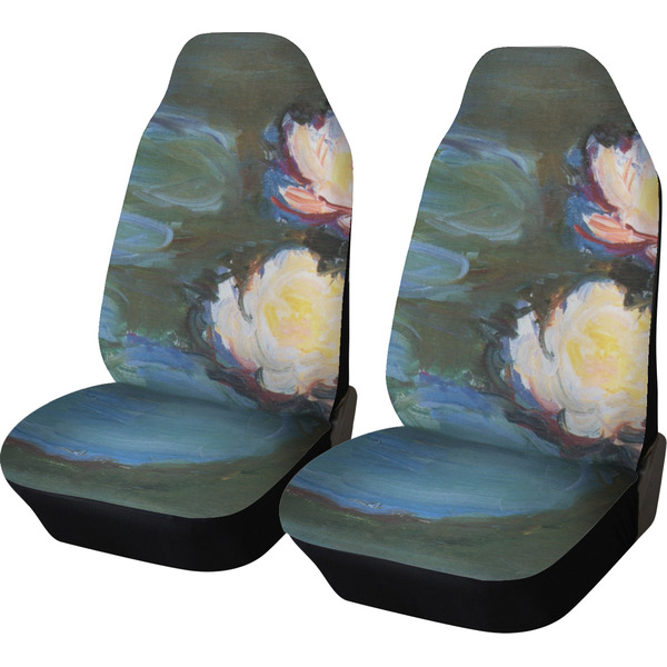 Custom Water Lilies #2 Car Seat Covers (Set of Two)