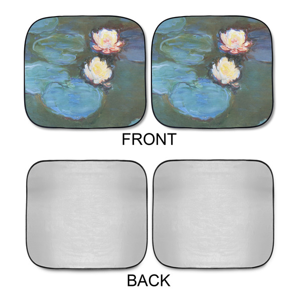 Water Lilies #2 Car Sun Shades - APPROVAL
