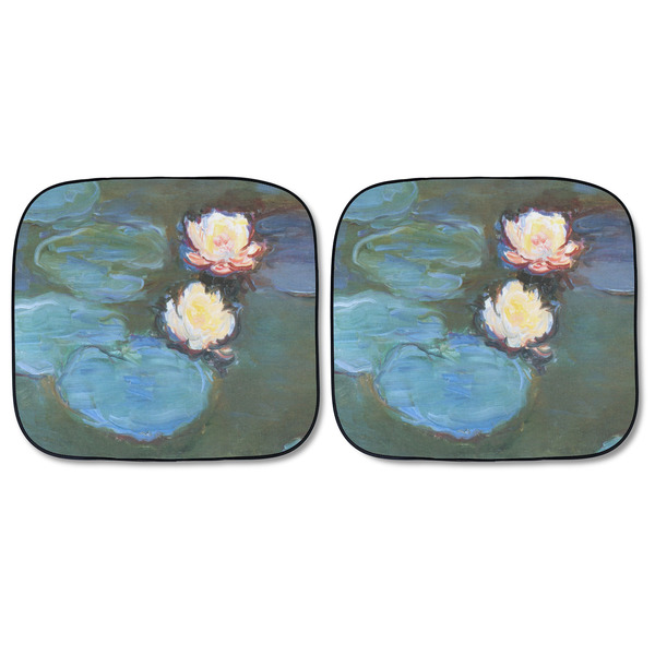 Water Lilies #2 Car Sun Shades - FRONT