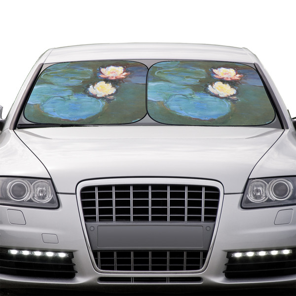 Water Lilies #2 Car Sun Shades - IN CONTEXT
