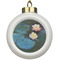 Water Lilies #2 Ceramic Ball Ornament