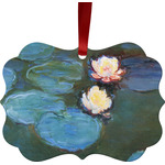 Water Lilies #2 Metal Frame Ornament - Double Sided