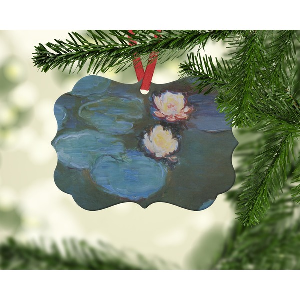 Water Lilies #2 Christmas Ornament (On Tree)