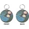 Water Lilies #2 Circle Keychain (Front + Back)
