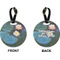 Water Lilies #2 Circle Luggage Tag (Front + Back)