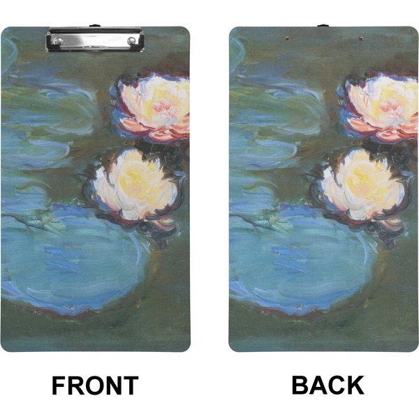 Water Lilies #2 Clipboard (Legal) (Front + Back)