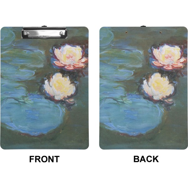 Water Lilies #2 Clipboard (Letter) (Front + Back)