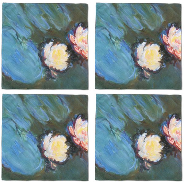 Water Lilies #2 Cloth Napkins - Personalized Dinner (APPROVAL) Set of 4