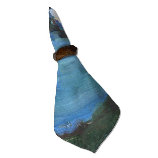 Water Lilies #2 Cloth Napkins - Personalized Dinner (Folded in Ring) (MAIN)