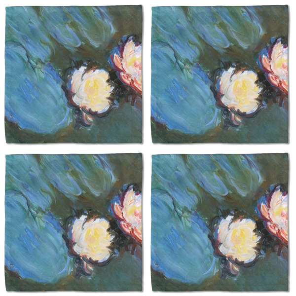 Water Lilies #2 Cloth Napkins - Personalized Lunch (APPROVAL) Set of 4