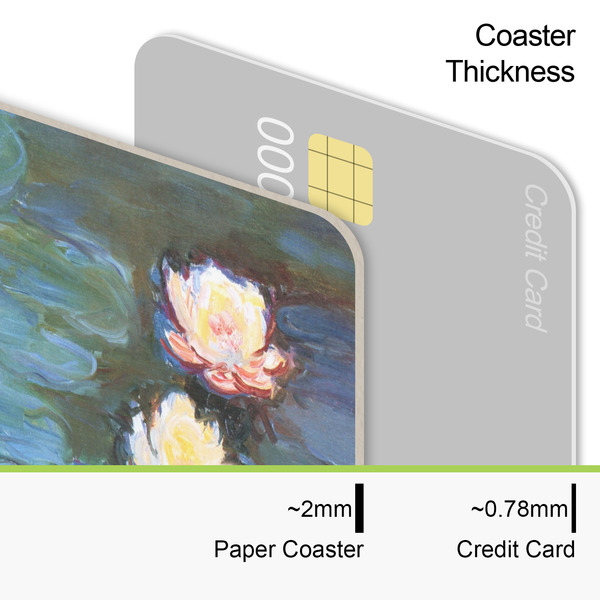 Water Lilies #2 Coaster Thickness